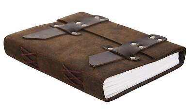 Vintage leather Bound Journal Antique Notebook, Diary, Sketchbook-image
