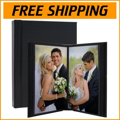 Stylish Faux Leather Photo Album with Presentation Box - 20 Photos, 10