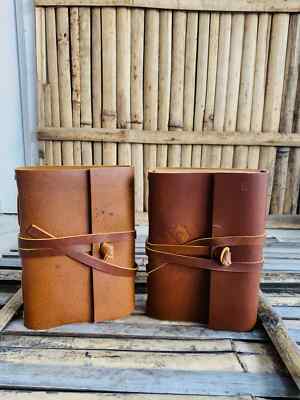 Goat Handmade Leather Journal with New Year present-image