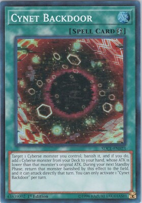Cynet Backdoor NM SDCL 1st Structure Deck: Cyberse Link Yugioh-image