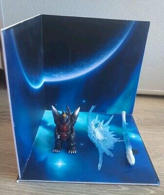 Space Godzilla Diorama Kit Figure Kaiju Atomic Breath + Backdrop Monster Movie-image