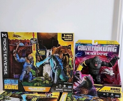 New Godzilla VS Kong Hollow Earth Figures Diorama  & Beast Glove Kong Figures #3-image