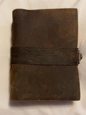 Leather Bound Vintage Journal for Women & Men - Book of Shadows - Lock Closure-image