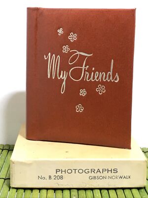 Vintage Purse Size My Friends Photographs Booklet Gibson Norwalk #B 208 1950s-image