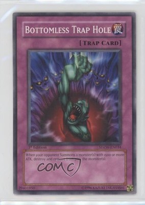 2008 Yu-Gi-Oh! Zombie World Structure Deck 1st Edition Bottomless Trap Hole 0b3-image