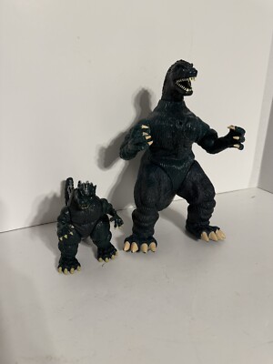 Vintage 1994 Toho Godzilla Action Figure Bundle Works RARE Read-image