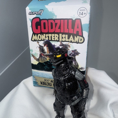 Super7 GODZILLA Monster Island Mystery Figure Mechagodzilla glitter CHASE-image