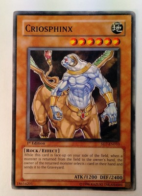 Yugioh Criosphinx SD7-EN010 1st Edition Near Mint-image