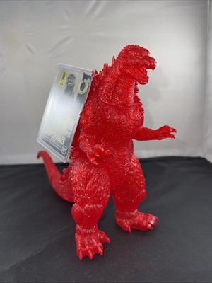 2004 BANDAI 8.5” GODZILLA 2003 ITO YOKADO Movie Monster Clear Red WITH TAG-image