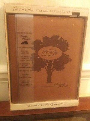  Our Family History, A Keepsake Journal, Bound In Luxurious Italian Leatherette-image