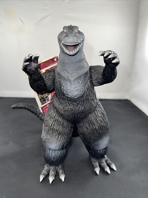 1996 BANDAI 9” GODZILLA 1962 WITH TAG Vinyl Figure GODZILLA FOREVER Version-image