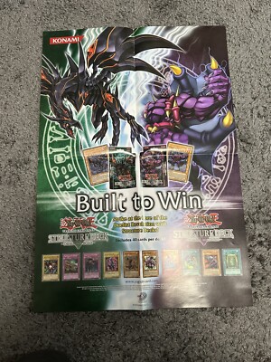 Yugioh Structure Deck Dragons Roar Zombie Madnes Promo Store Poster 18x27 2005-image