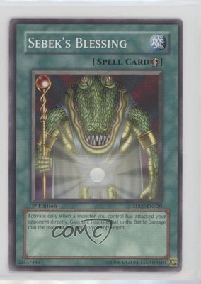 2006 Yu-Gi-Oh! Dinosaur's Rage Structure Deck 1st Edition Sebek's Blessing 0yj1-image