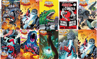 Godzilla vs. Spider-Man (2025) #1 CVR PICK /VARIANT 1:25 1:100 - NOW SHIPPING --image