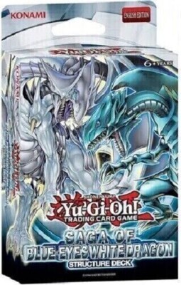 Yugioh Structure Deck Saga of Blue-Eyes White Dragon - Free bonus pack!-image