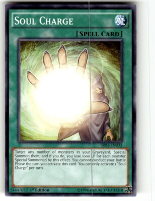 Soul Charge SR01-EN033 Structure Deck: Emperor of Darkness-1st Ed NM-image