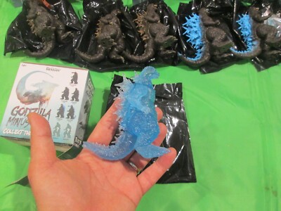 SUPER7 GODZILLA MINUS ONE Blue Clear Chase Mouth Closed MYSTERY ReAction FIGURES-image
