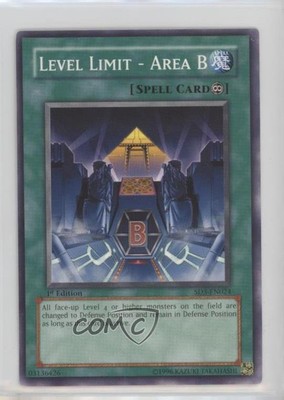 Level Limit - Area B 1st Ed. YuGiOh laze of Destruction Structure Deck 2005 16ez-image