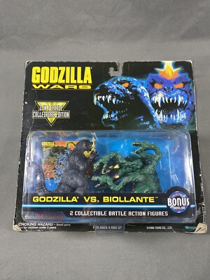 Vintage 1995 Trendmasters Godzilla Vs Biollante Wars 2 Battle Action Figures-image