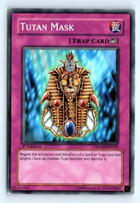 Yu-Gi-Oh Tutan Mask #SDZW-EN035 Structure Deck: Zombie World tcg LP-image