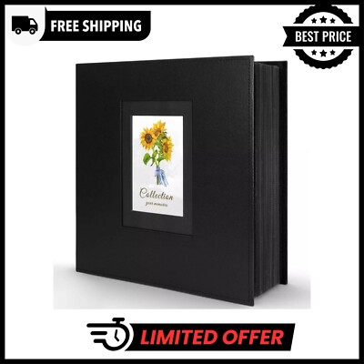 Photo Album 4x6 600 Photos, Leather Cover Extra Large Capacity Holds 600 Horizon-image