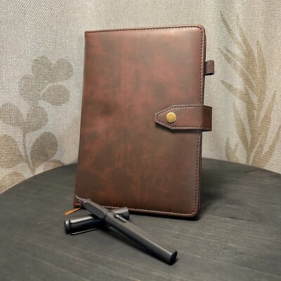 Brown Leather Writing Journal Notebook 6