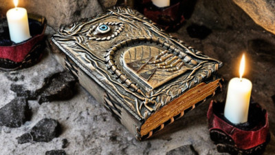 Leather Bound Vintage Journal for Women Men Book of Shadow Lock Closure 200 Page-image