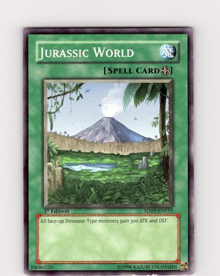 Yu-Gi-Oh TCG Jurassic World SD09-EN019 1st Edition Common Card LP-NM-image