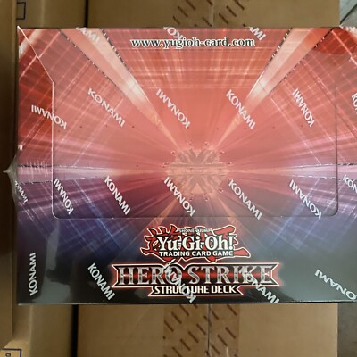 YUGIOH TCG! Structure Deck: HERO Strike Box of 8 Decks Unlimited Display-image