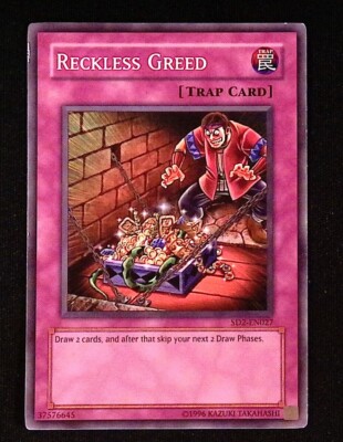 Reckless Greed YuGiOh Structure Deck: Zombie Madness Trap Common-image