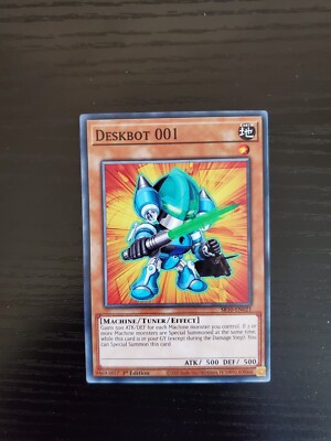 Deskbot 001 - Yugioh Structure Deck Mechanized Madness 1st Ed - SR10-EN021-image