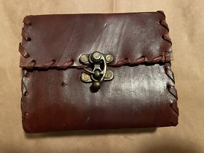 leather bound deckle edge journal -image