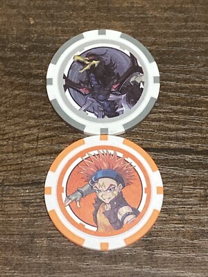 Yu-Gi-Oh! Crow Hogan + Black Winged Dragon Duel  Links Poker Chip A1-image
