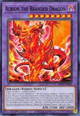 Yugioh! LP Albion the Branded Dragon - SDAZ-EN046 - Common - 1st Edition Lightly-image