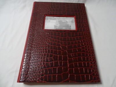 Faux Alligator Red Photo Album Brand New Store Your Memories-image