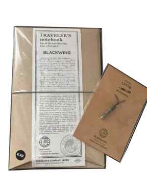 Traveler's Factory BLACKWING Limited Pocket Note Book w/ Tin Charm Set-image