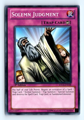 Yu-Gi-Uh Solemn Judgment #SDLS-EN038 Structure Deck: Lost Sanctuary tcg LP-image