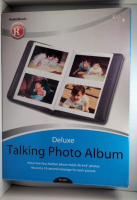 Radio Shack Deluxe Talking Photo Album 36 4x6 Photos 63-1227. New, Old Stock-image