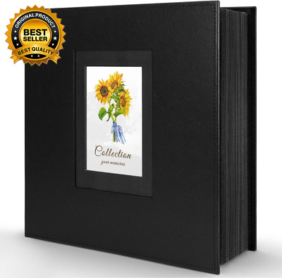 Photo Album 4X6 600 Photos, Leather Cover Extra Large Capacity Holds 600 Horizon-image