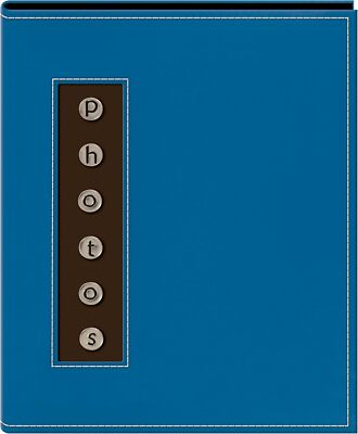 Pioneer CMB-46 4x6 Metal Buttons Brag Photo Album Blue (Same Shipping Any Qty)-image