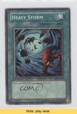 2005 Yu-Gi-Oh! Zombie Madness Structure Deck 1st Edition Heavy Storm READ 0b0-image