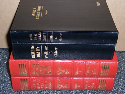 easton press RISE & FALL OF THE THIRD REICH, BERLIN DIARY 4 vols Shirer-image
