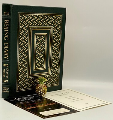 🖊SIGNED 1ST Easton Press Beijing Diary CHARLTON HESTON Collectors LTD Edition-image
