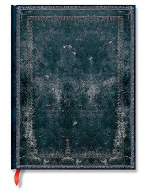 Paperblanks Old Leather Ruled Ultra Notebook - Midnight Steel (old Leather Clas.-image