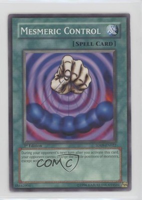 2006 Yu-Gi-Oh! Dinosaur's Rage Structure Deck 1st Edition Mesmeric Control 0yj1-image