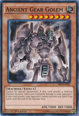 Ancient Gear Golem - SR03-EN005 - Common - 1st Edition - Near Mint-image