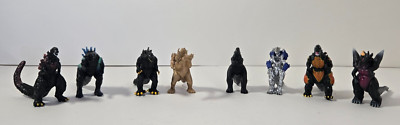 Godzilla Mini Action Figure Monster Creatures Lot Of 8 Mini Figurines 2.5 Inches-image