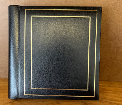 NOS-ART LEATHER PROFESSIONAL LEATHER SMALL PHOTO FOLIO HOLDS 20 PHOTOS-NEW-image