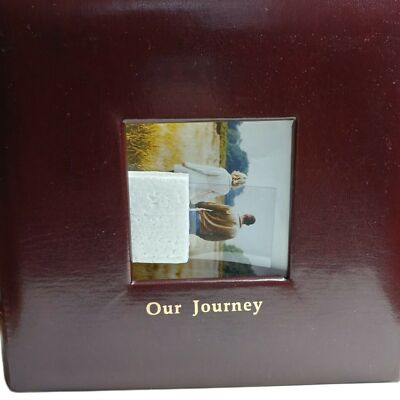 Photo Book Album Holds 200 4x6 Pictures 50 Pages Relationship Wedding Gift Brown-image