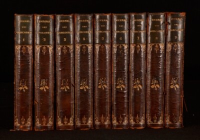 1887-96 9Vols Edmond And Jules Goncourt Journal Des Goncourt 1st Edition-image